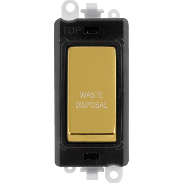 Click Gird Pro 20AX DP WASTE DISPOSAL Black Insert Switch Module GM2018BKxx-WD