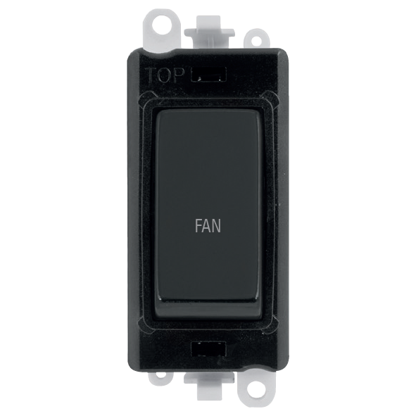 Click Gird Pro 20AX DP FAN Black Insert Switch Module GM2018BKxx-FN