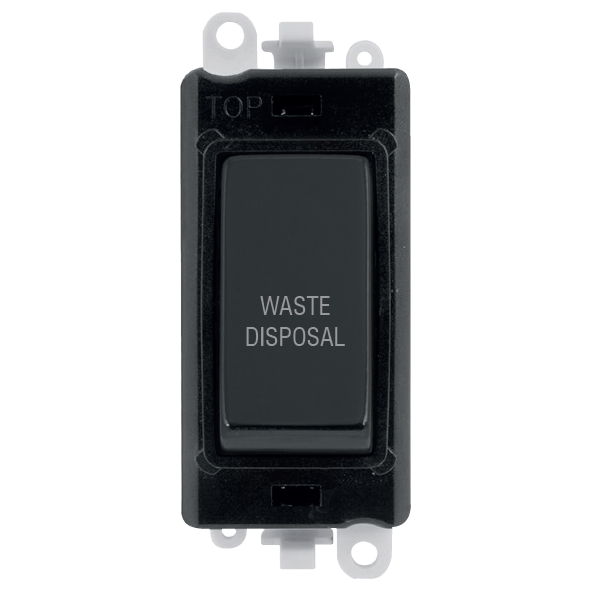 Click Gird Pro 20AX DP WASTE DISPOSAL Black Insert Switch Module GM2018BKxx-WD