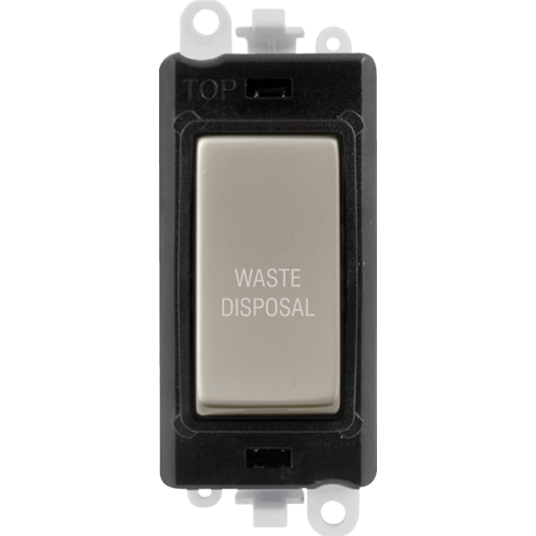 Click Gird Pro 20AX DP WASTE DISPOSAL Black Insert Switch Module GM2018BKxx-WD