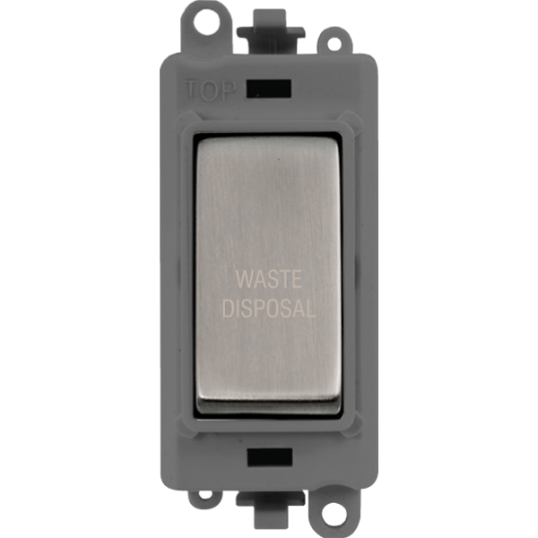 Click Gird Pro 20AX DP WASTE DISPOSAL Grey Insert Switch Module GM2018GYxx-WD