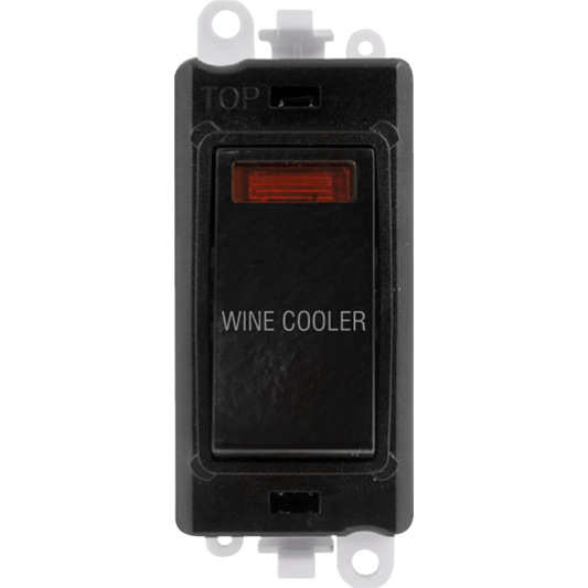 Click Gird Pro 20AX DP WINE COOLER Black Insert Switch Module with Neon GM2018NBKxx-WC