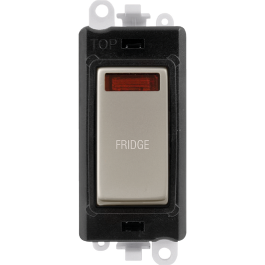 Click Gird Pro 20AX DP FRIDGE Black Insert Switch Module with Neon GM2018NBKxx-FD