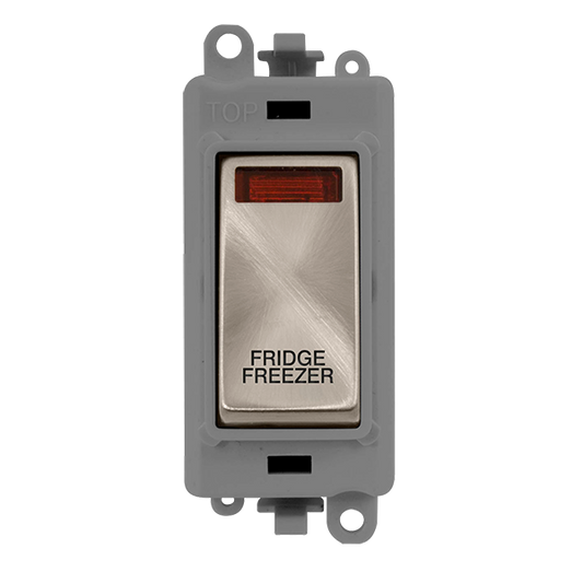 Click Gird Pro 20AX DP FRIDGE FREEZER Grey Insert Switch Module with Neon GM2018NGYxx-FF