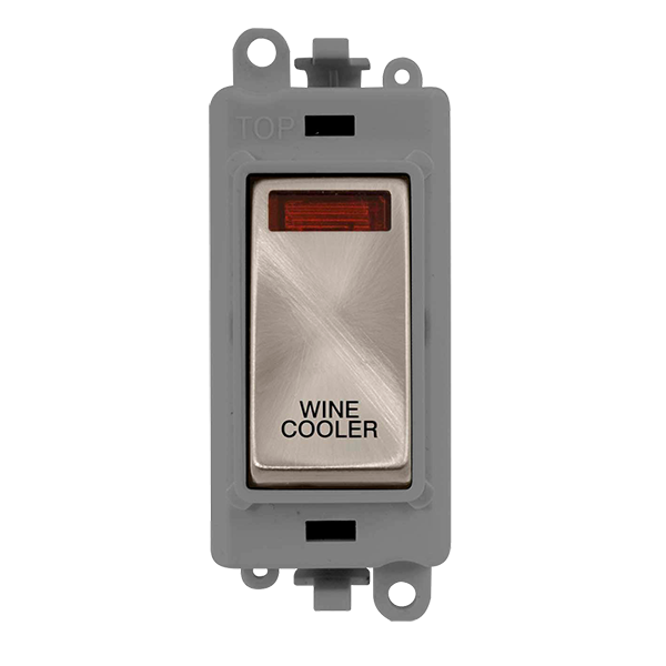 Click Gird Pro 20AX DP WINE COOLER Grey Insert Switch Module with Neon GM2018NGYxx-WC