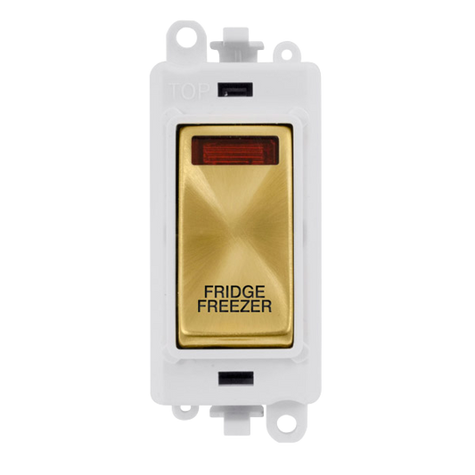 Click Gird Pro 20AX DP FRIDGE FREEZER White Insert Switch Module with Neon GM2018NPWxx-FF