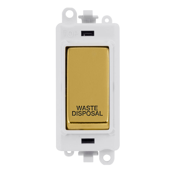 Click Gird Pro 20AX DP WASTE DISPOSAL White Insert Switch Module GM2018PWxx-WD