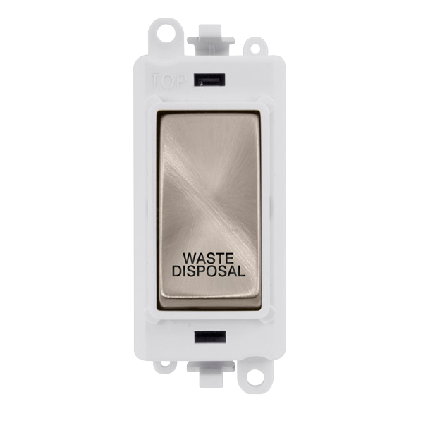 Click Gird Pro 20AX DP WASTE DISPOSAL White Insert Switch Module GM2018PWxx-WD