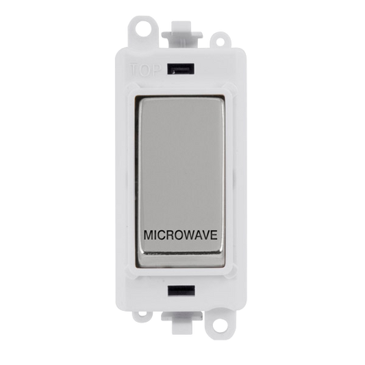 Click Gird Pro 20AX DP MICROWAVE White Insert Switch Module GM2018PWxx-MW