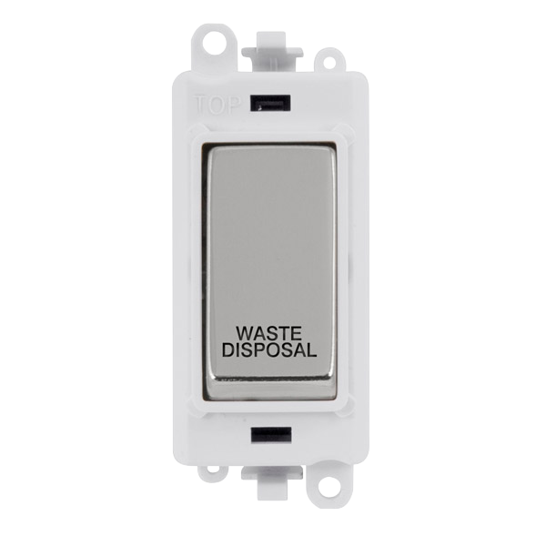 Click Gird Pro 20AX DP WASTE DISPOSAL White Insert Switch Module GM2018PWxx-WD