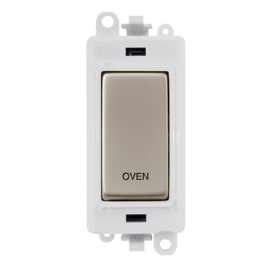 Click Gird Pro 20AX DP OVEN White Insert Switch Module GM2018PWxx-OV