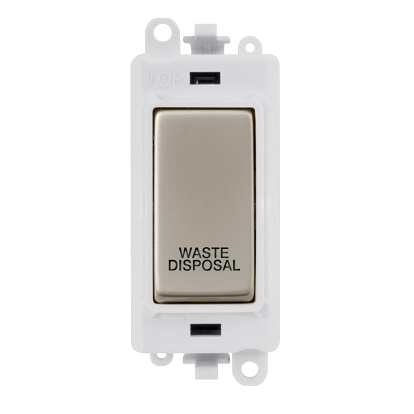 Click Gird Pro 20AX DP WASTE DISPOSAL White Insert Switch Module GM2018PWxx-WD