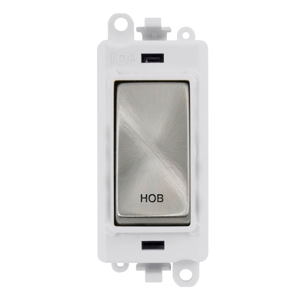 Click Gird Pro 20AX DP HOB White Insert Switch Module GM2018PWxx-HB