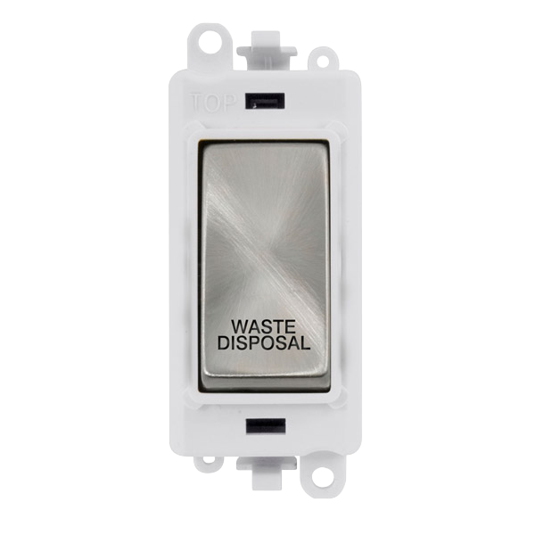 Click Gird Pro 20AX DP WASTE DISPOSAL White Insert Switch Module GM2018PWxx-WD