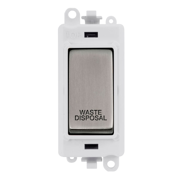 Click Gird Pro 20AX DP WASTE DISPOSAL White Insert Switch Module GM2018PWxx-WD