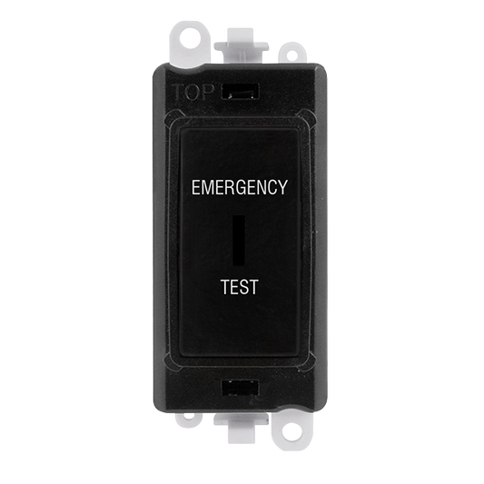 Click Gird Pro 20AX DP EMERGENCY TEST Keyswitch Black Insert Switch Module GM2046BKxxET