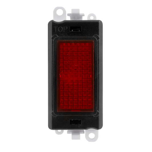 Click Grid Pro 240V Red Indicator Black Insert Module GM2080BK