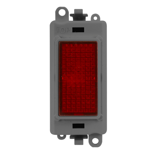 Click Grid Pro 240V Red Indicator Grey Insert Module GM2080GY