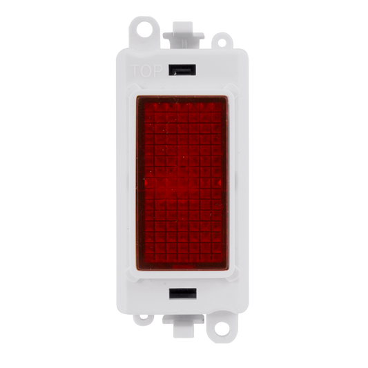 Click Grid Pro 240V Red Indicator White Insert Module GM2080PW