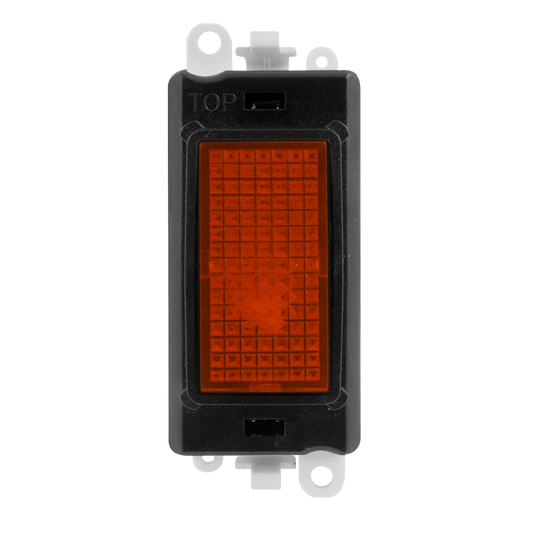 Click Grid Pro 240V Amber Indicator Black Insert Module GM2081BK