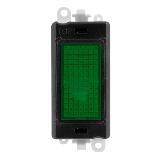 Click Grid Pro 240V Green Indicator Black Insert Module GM2082BK