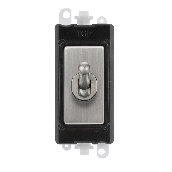 Click Gird Pro 20AX 2 Way Toggle Black Insert Switch Module GM209002BKxx