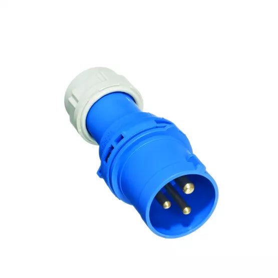 Europa IP44 230V 16A 2P+E Blue Plug IP163P