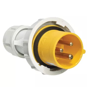 Europa IP67 110V 16A 2P+E Yellow Plug IPW163F