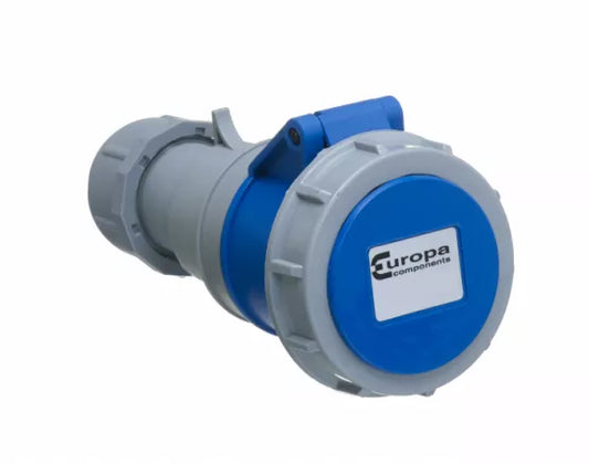 Europa IP67 230V 32A 2P+E Blue Inline Socket Coupler ISW323P