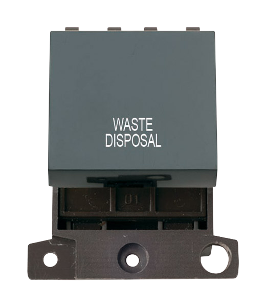 Click MiniGrid 20A DP WASTE DISPOSAL Switch Module (Twin Width) MD022xx-WD