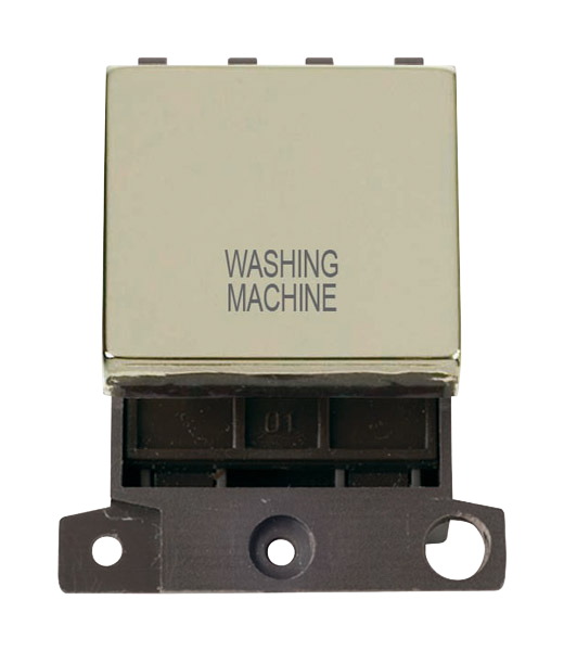 Click MiniGrid 20A DP WASHING MACHINE Switch Module (Twin Width) MD022xx-WM