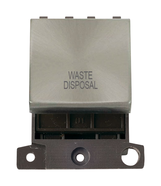 Click MiniGrid 20A DP WASTE DISPOSAL Switch Module (Twin Width) MD022xx-WD