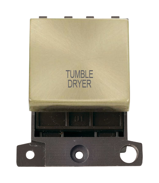 Click MiniGrid 20A DP TUMBLE DRYER Switch Module (Twin Width) MD022xx-TD