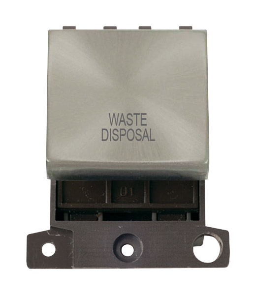 Click MiniGrid 20A DP WASTE DISPOSAL Switch Module (Twin Width) MD022xx-WD