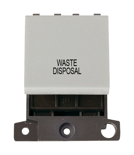 Click MiniGrid 20A DP WASTE DISPOSAL Switch Module (Twin Width) MD022xx-WD