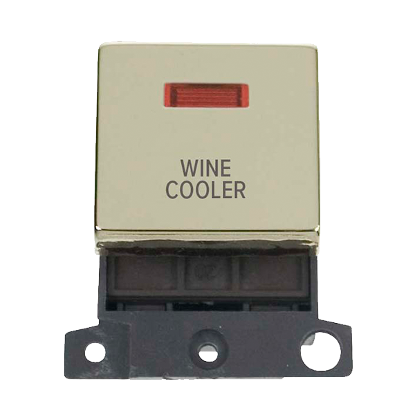 Click MiniGrid 20A DP WINE COOLER Switch Module with Neon (Twin Width) MD023xx-WC