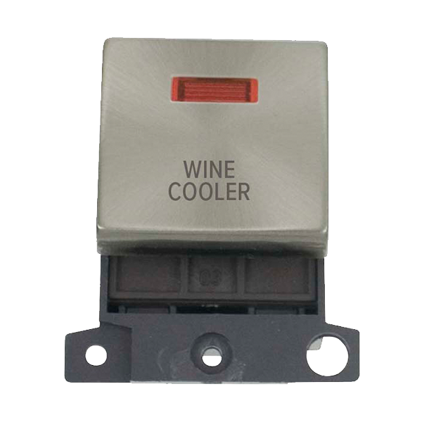 Click MiniGrid 20A DP WINE COOLER Switch Module with Neon (Twin Width) MD023xx-WC