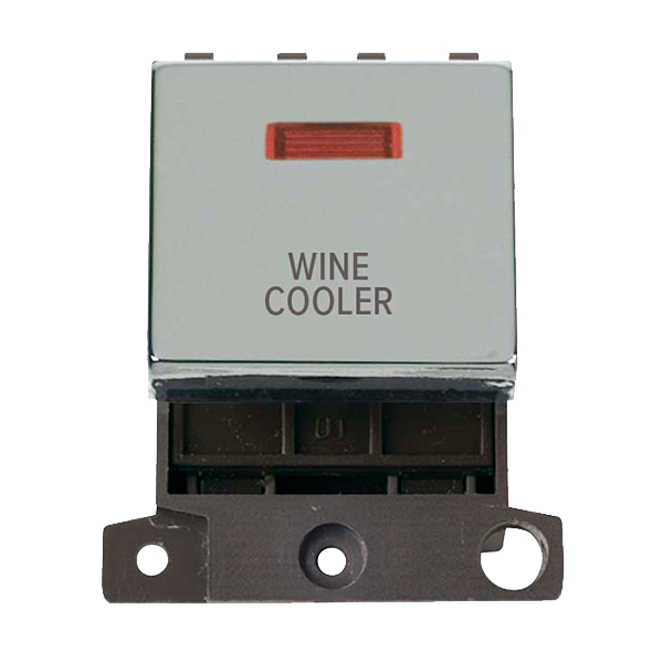 Click MiniGrid 20A DP WINE COOLER Switch Module with Neon (Twin Width) MD023xx-WC