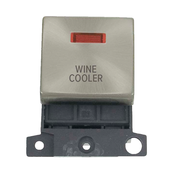 Click MiniGrid 20A DP WINE COOLER Switch Module with Neon (Twin Width) MD023xx-WC