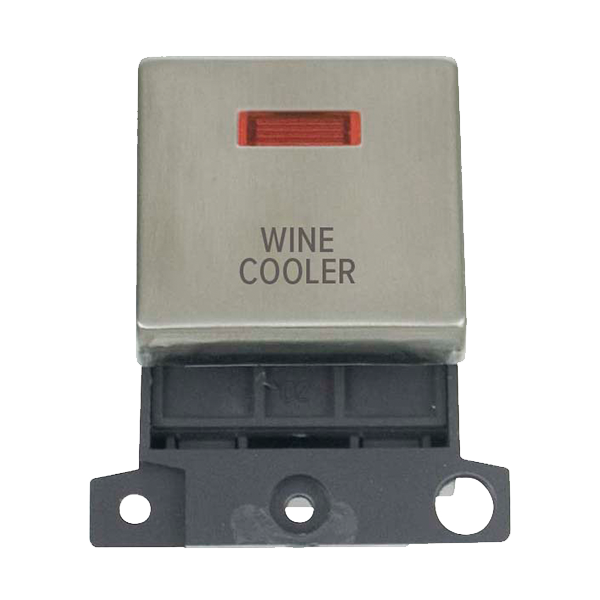 Click MiniGrid 20A DP WINE COOLER Switch Module with Neon (Twin Width) MD023xx-WC