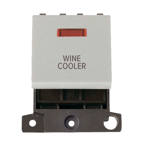 Click MiniGrid 20A DP WINE COOLER Switch Module with Neon (Twin Width) MD023xx-WC