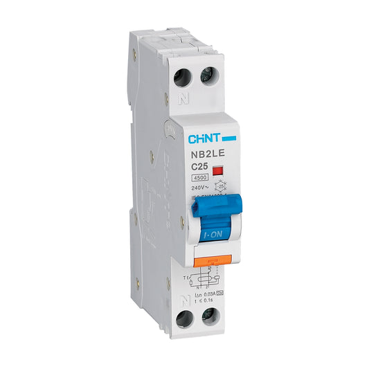 Chint NB2LE Series 6A 30mA 1P+N B Curve RCBO NB2LE-B06