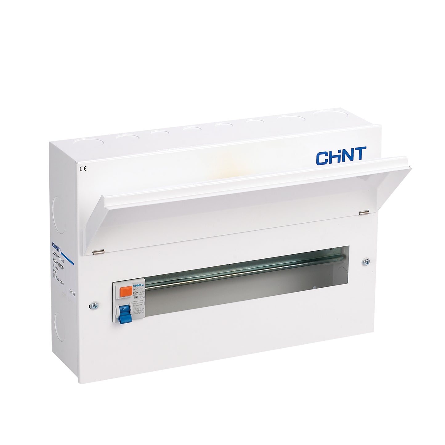 Chint 18 Way (16 Free) 63A RCD Metal Consumer Unit NX3-18RCD