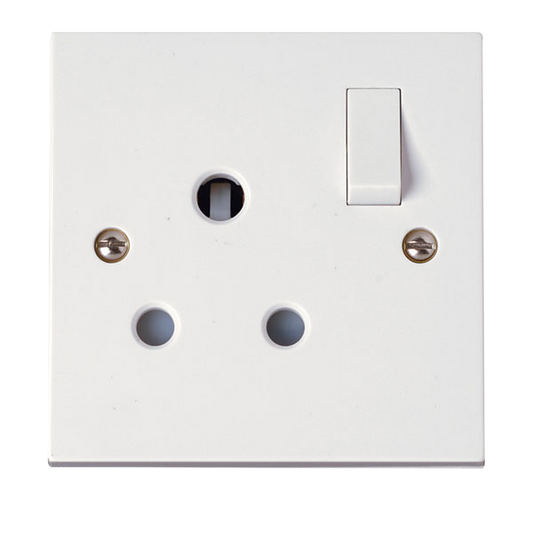 Click Polar 15A Round Pin Switched Socket PRW034