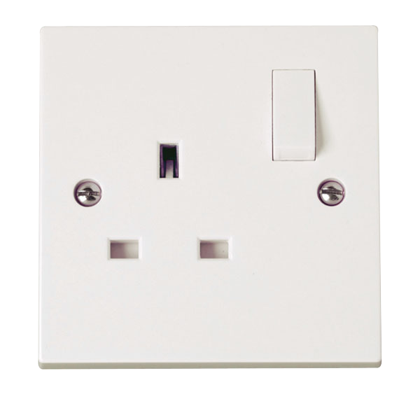 Click Polar 1 Gang 13A DP Switched Socket Twin Earth Terminals PRW635