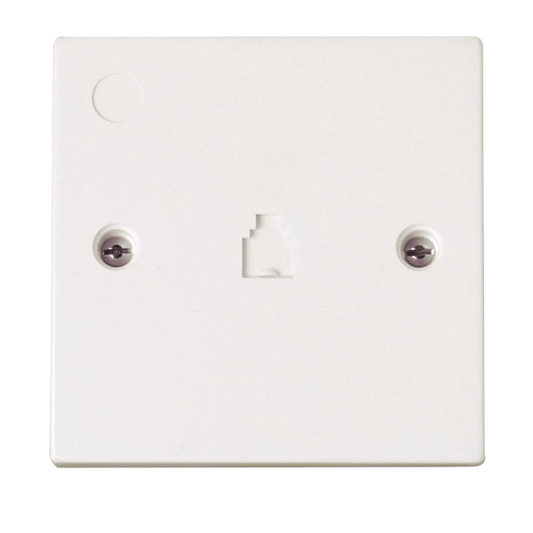 Click Polar Single RJ11 Socket Outlet PRW115