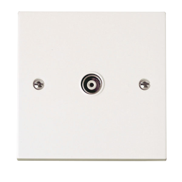 Click Polar Single Isolated Coaxial Outlet PRW158