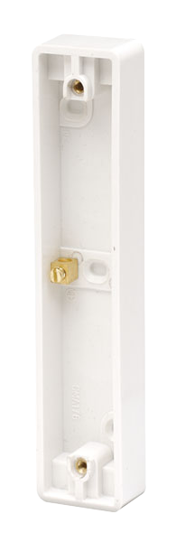 Click Polar 2 Gang Architrave Pattress Back Box with Earth Terminal PRW176