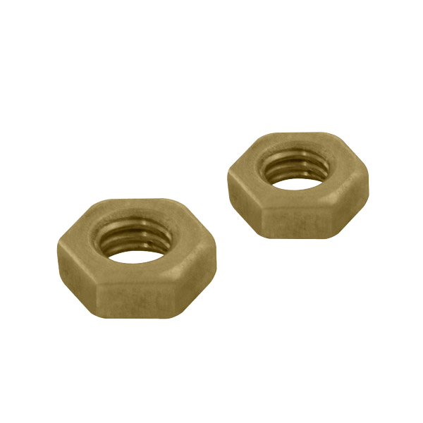 Unicrimp Q-Crimp M6 Brass Full Nuts QBFNM6