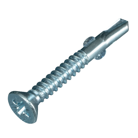 Unicrimp Q-Crimp 4.8 x 25mm Pozi Countersunk Light Self-Drill Screws QCHC48X25